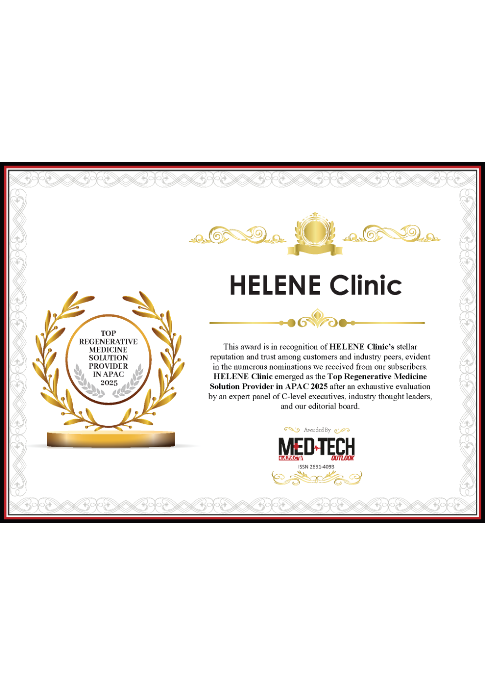 Top Regenerative Medicine Solution Provider in APAC 2025の画像